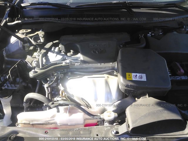 4T1BF1FK3HU628690 - 2017 TOYOTA CAMRY LE/XLE/SE/XSE GRAY photo 10