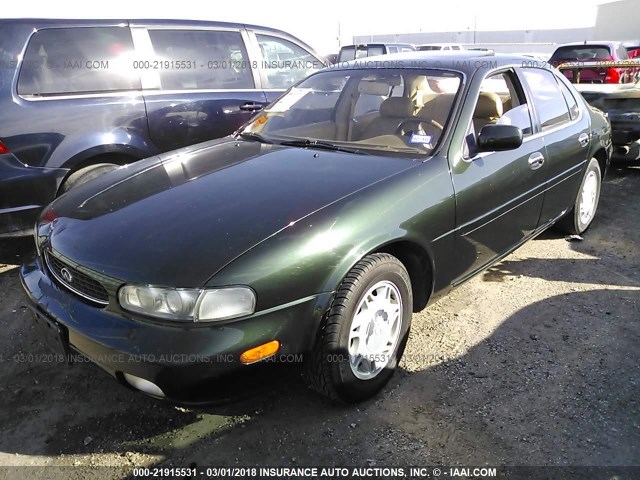 JNKAY21DXTM302594 - 1996 INFINITI J30 GREEN photo 2