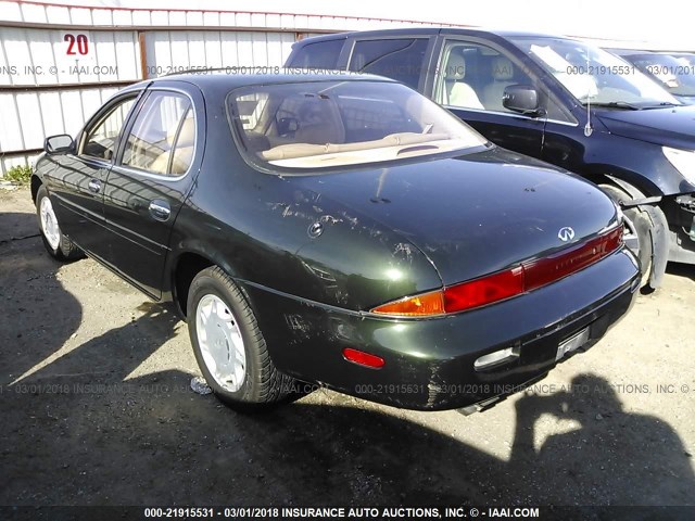 JNKAY21DXTM302594 - 1996 INFINITI J30 GREEN photo 3