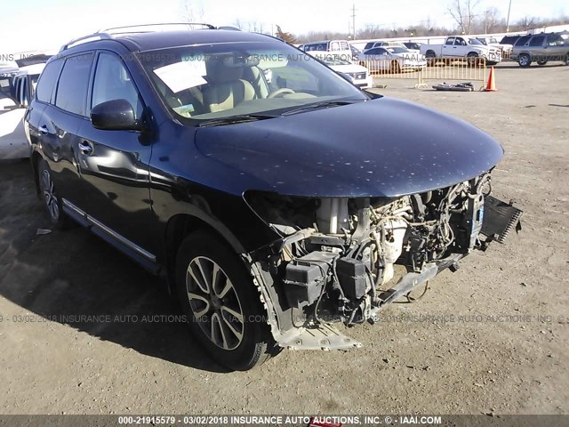 5N1AR2MM1EC729256 - 2014 NISSAN PATHFINDER S/SV/SL/PLATINUM 蓝色 照片 1