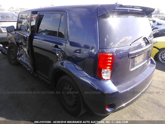 JTLZE4FE2DJ036263 - 2013 TOYOTA SCION XB Dark Blue photo 3