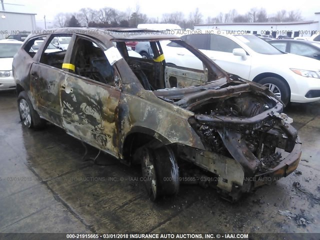 1GNKVJED5CJ112312 - 2012 CHEVROLET TRAVERSE LT BROWN photo 1