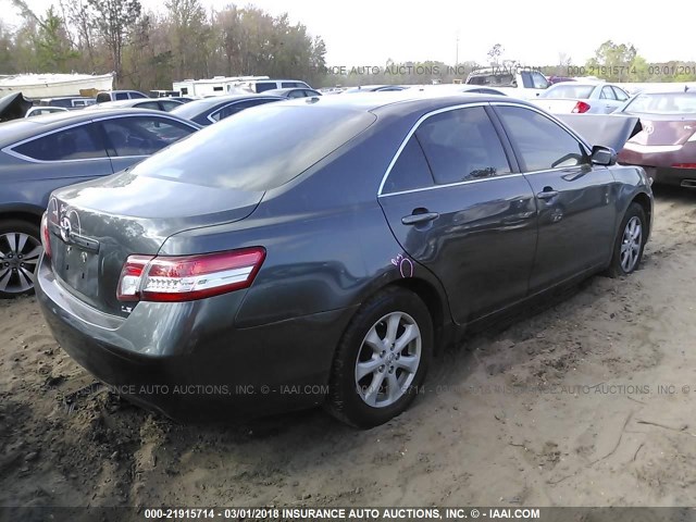 4T1BF3EK3BU130025 - 2011 TOYOTA CAMRY SE/LE/XLE GRAY photo 4