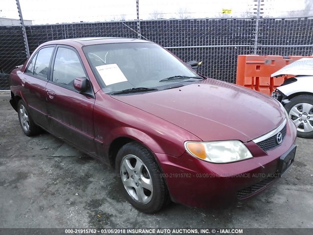 JM1BJ225621580507 - 2002 MAZDA PROTEGE DX/LX/ES MAROON photo 1