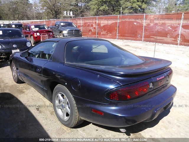 2G2FS22K522158872 - 2002 PONTIAC FIREBIRD BLUE photo 3