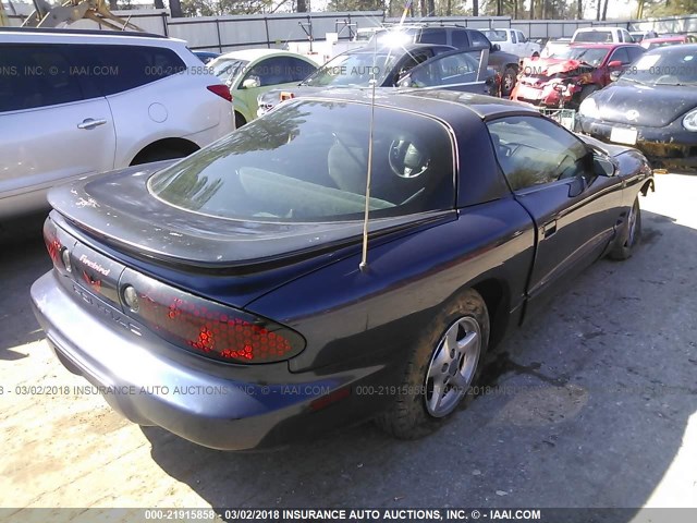 2G2FS22K522158872 - 2002 PONTIAC FIREBIRD BLUE photo 4