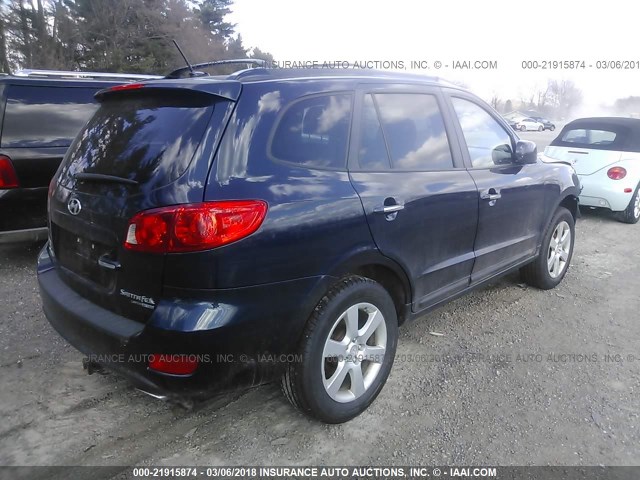 5NMSH73E19H315095 - 2009 HYUNDAI SANTA FE SE/LIMITED BLACK photo 4