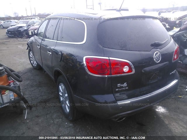 5GAKVCED5BJ337236 - 2011 BUICK ENCLAVE CXL 黑色 照片 3