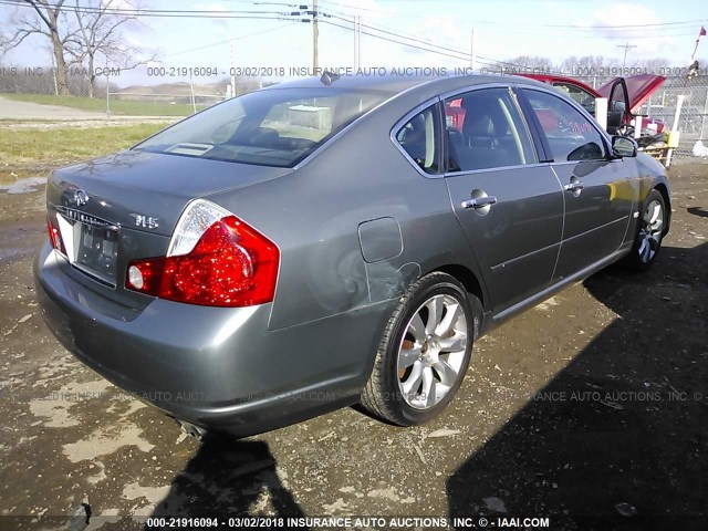 JNKBY01E66M200960 - 2006 INFINITI M45 SPORT GRAY photo 4