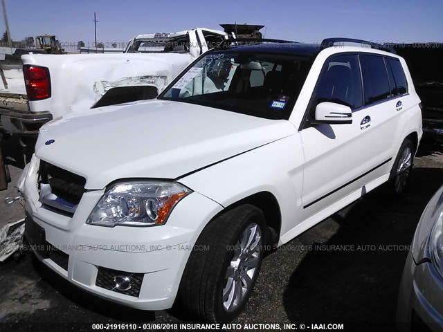 WDCGG5GB6CF870569 - 2012 MERCEDES-BENZ GLK 350 WHITE photo 2