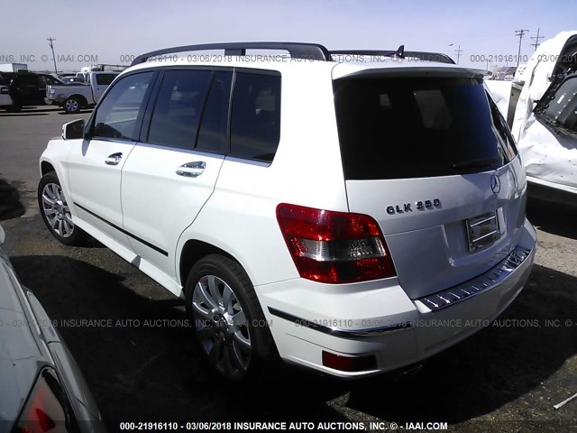 WDCGG5GB6CF870569 - 2012 MERCEDES-BENZ GLK 350 WHITE photo 3