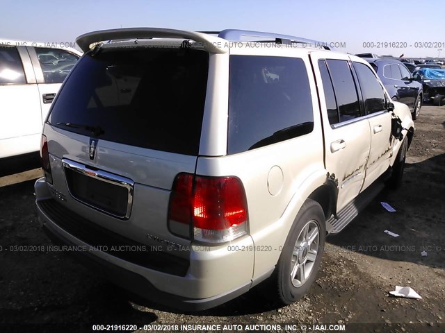 5LMEU68H95ZJ30863 - 2005 LINCOLN AVIATOR CREAM photo 4