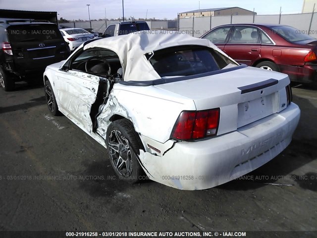 1FAFP4447YF127367 - 2000 FORD MUSTANG WHITE photo 3