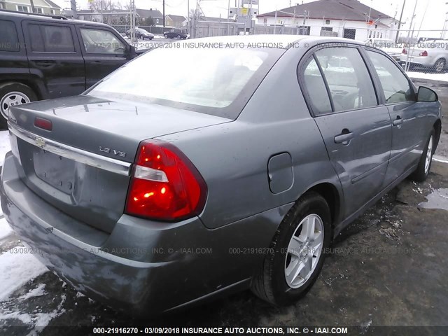 1G1ZT52885F331128 - 2005 CHEVROLET MALIBU LS GRAY photo 4