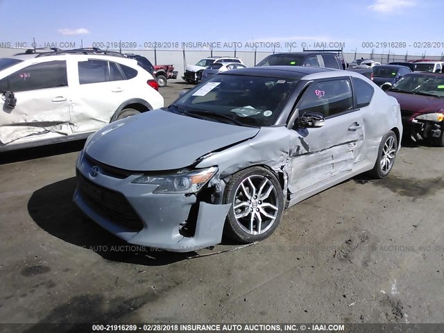 JTKJF5C70GJ014308 - 2016 TOYOTA SCION TC 灰色 照片 2