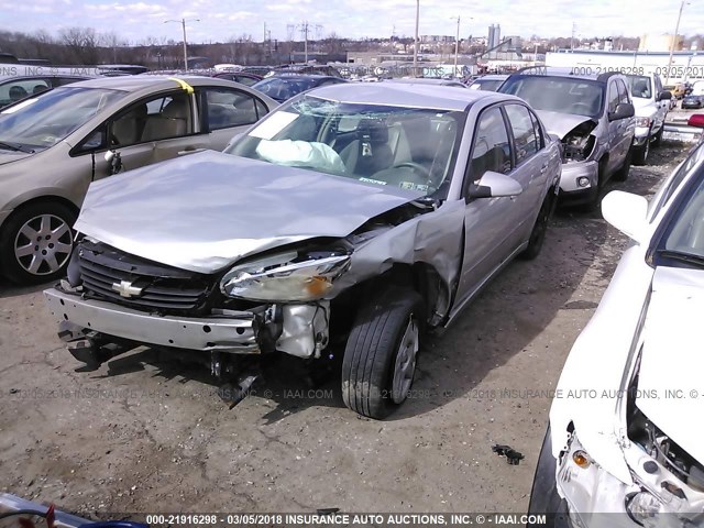 1G1ZT51F86F166540 - 2006 CHEVROLET MALIBU LT 银色 照片 2