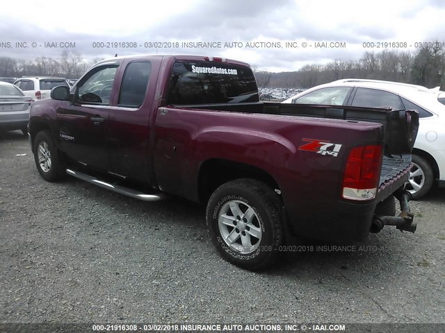 1GTEK19J27Z545768 - 2007 GMC NEW SIERRA K1500 MAROON photo 3