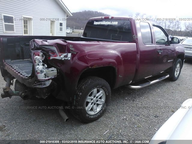 1GTEK19J27Z545768 - 2007 GMC NEW SIERRA K1500 MAROON photo 4