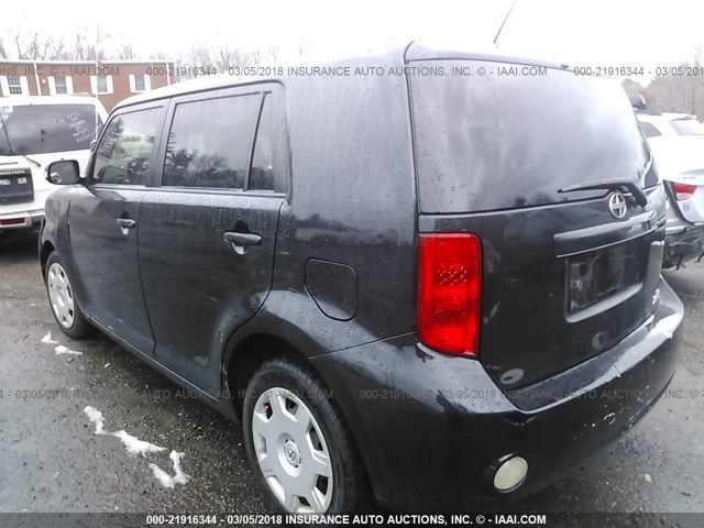 JTLKE50E191063221 - 2009 TOYOTA SCION XB შავი ფოტო 3