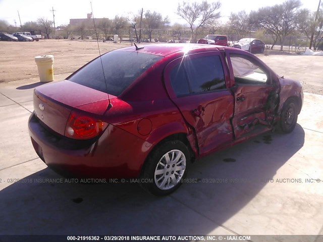 1G1AD5F59A7244739 - 2010 CHEVROLET COBALT 1LT RED photo 4