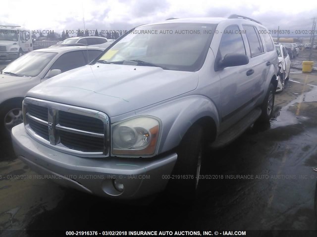 1D4HB48N36F155218 - 2006 DODGE DURANGO SLT SILVER photo 2