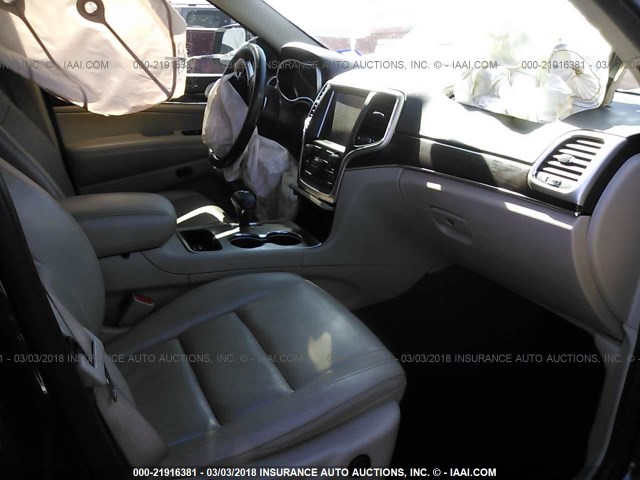 1C4RJEBGXEC138100 - 2014 JEEP GRAND CHEROKEE LIMITED BLACK photo 5