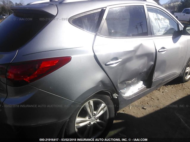 KM8JU3AC7BU186534 - 2011 HYUNDAI TUCSON GLS/LIMITED ვერცხლისფერი ფოტო 6