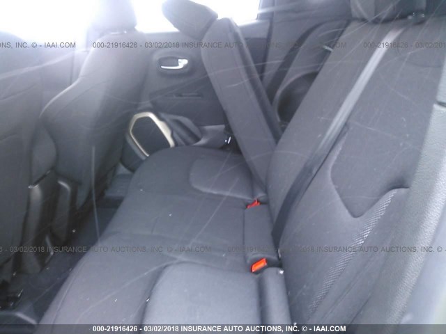 ZACCJBAB4HPF90487 - 2017 JEEP RENEGADE SPORT Մոխրագույն լուսանկար 8