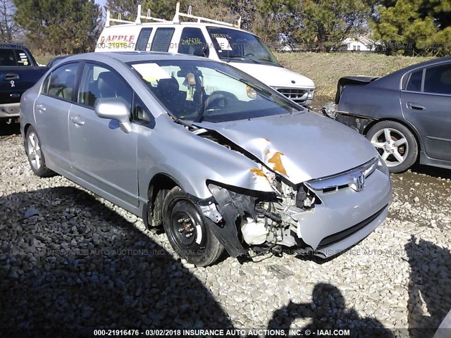 1HGFA16918L106729 - 2008 HONDA CIVIC EXL SILVER photo 1