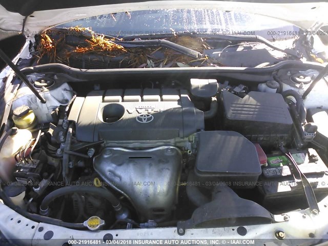 4T1BF3EK1AU544239 - 2010 TOYOTA CAMRY SE/LE/XLE WHITE photo 10