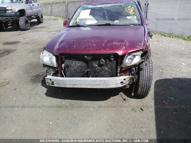 JTEDP21A840003777 - 2004 TOYOTA HIGHLANDER LIMITED RED photo 6