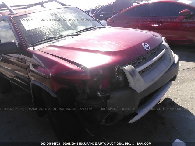 5N1ED28T42C589183 - 2002 NISSAN XTERRA XE/SE RED photo 6