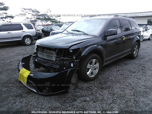 3C4PDDBG8CT246239 - 2012 DODGE JOURNEY SXT BLACK photo 2