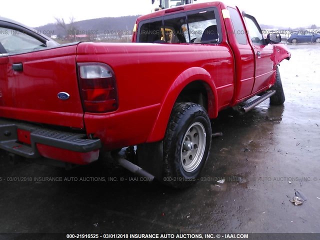 1FTZR45EX3TA45166 - 2003 FORD RANGER SUPER CAB RED photo 4