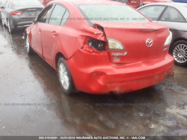 JM1BL1V7XD1719817 - 2013 MAZDA 3 I RED photo 3