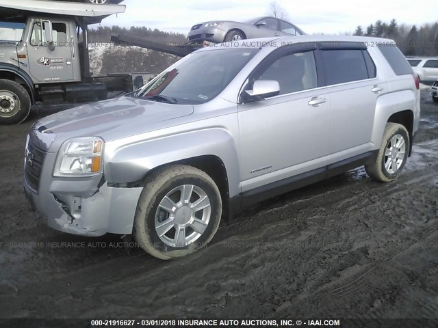 2CTFLREC3B6273599 - 2011 GMC TERRAIN SLE SILVER photo 2