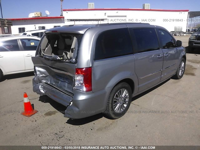 2C4RC1CG7DR641669 - 2013 CHRYSLER TOWN & COUNTRY TOURING L SILVER photo 4