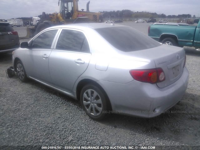 JTDBU4EE3AJ060018 - 2010 TOYOTA COROLLA S/LE/XLE SILVER photo 3