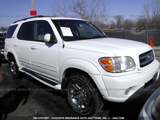 5TDBT48A14S231237 - 2004 TOYOTA SEQUOIA LIMITED WHITE photo 1