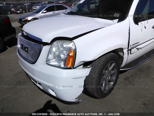 1GKFK66808J166386 - 2008 GMC YUKON XL DENALI WHITE photo 6