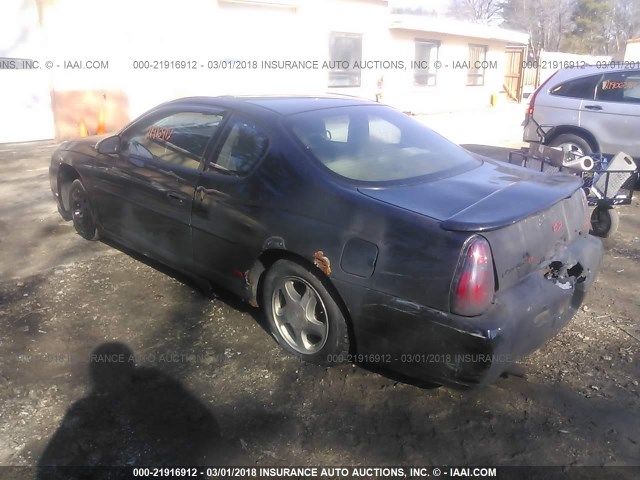 2G1WX12K649245402 - 2004 CHEVROLET MONTE CARLO SS 黑色 照片 3