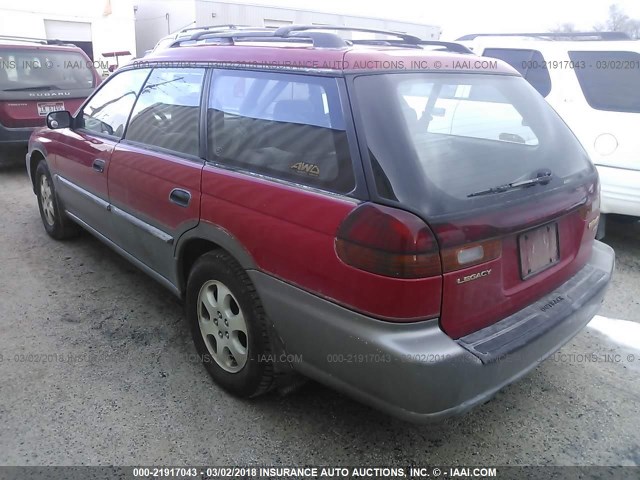 4S3BG6859X7644993 - 1999 SUBARU LEGACY OUTBACK/SSV/LIMITED/30TH RED photo 3