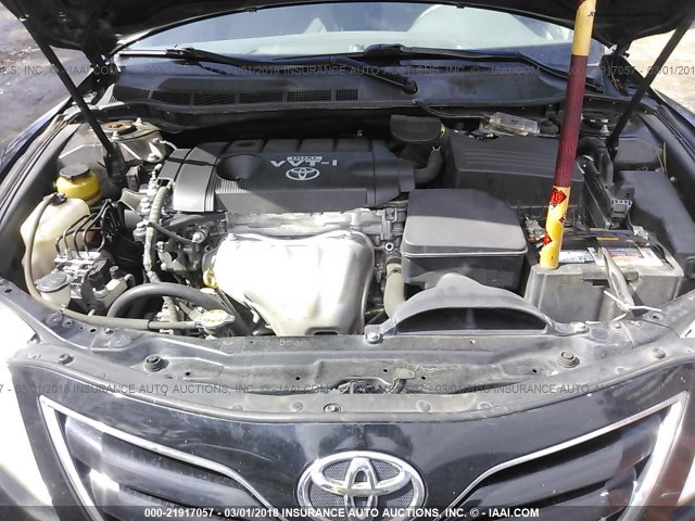 4T4BF3EKXAR017337 - 2010 TOYOTA CAMRY SE/LE/XLE BLACK photo 10