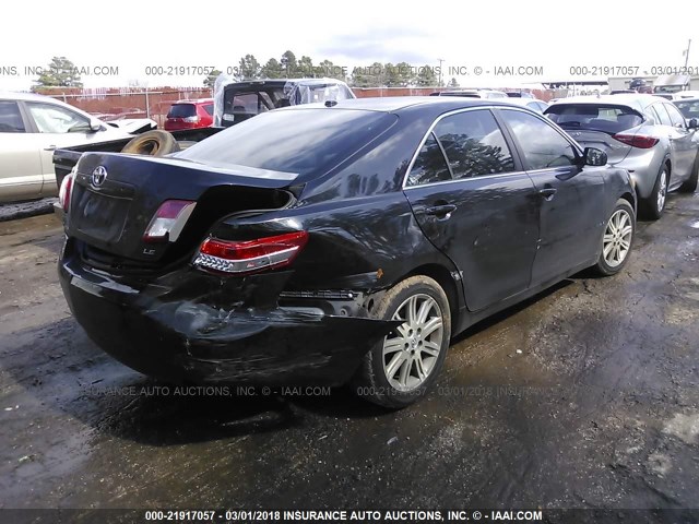 4T4BF3EKXAR017337 - 2010 TOYOTA CAMRY SE/LE/XLE BLACK photo 4