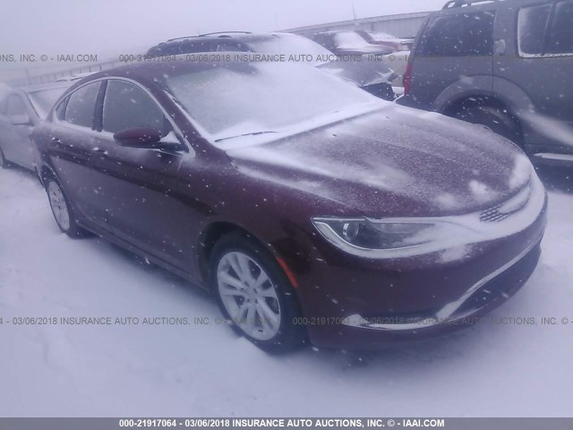 1C3CCCAB2GN157794 - 2016 CHRYSLER 200 LIMITED RED photo 1