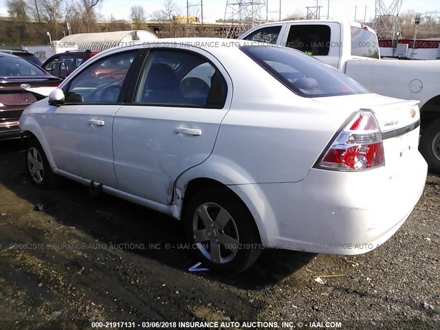 KL1TD5DEXBB146392 - 2011 CHEVROLET AVEO LS/LT WHITE photo 3