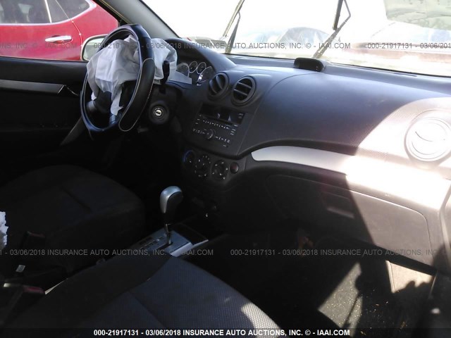 KL1TD5DEXBB146392 - 2011 CHEVROLET AVEO LS/LT WHITE photo 5