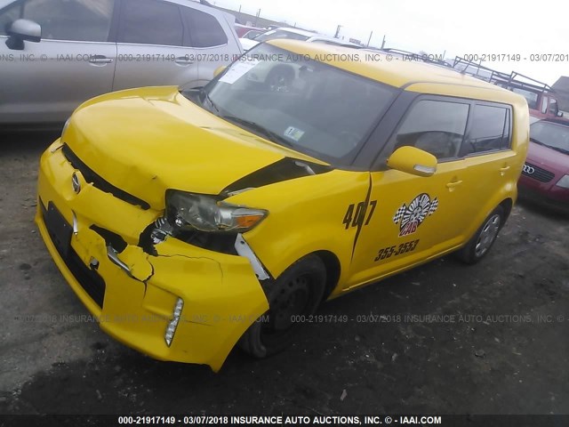 JTLZE4FE5EJ054225 - 2014 TOYOTA SCION XB ყვითელი ფოტო 2