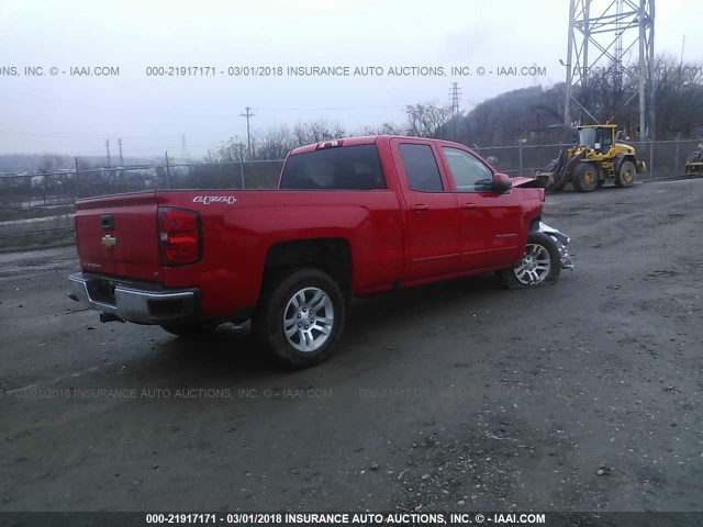 1GCVKREC1GZ262476 - 2016 CHEVROLET SILVERADO K1500 LT RED photo 4