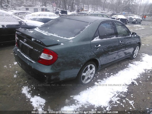 JTDBE32K030207423 - 2003 TOYOTA CAMRY LE/XLE Կանաչ լուսանկար 4